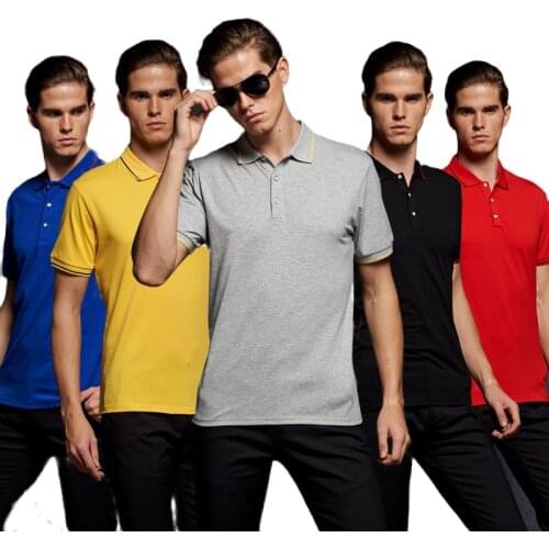 Ruoru Plus Size Mans Polo Shirt Brand Lycra Short Sleeve Man Shirt Business & Casual Solid Male Polo Shirt Breathable Polo Shirt
