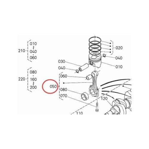Connecting Rod 16241-22012 16292-22016 Fit for KUBOTA D1005 D1105 D905 V1505 V1305