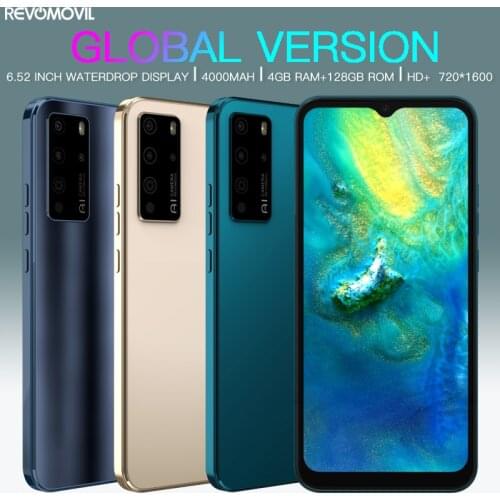 Global Version Revomovil S21 4GB 128GB Smart Phone 6.52''HD Screen Mobile Phone 4000mAh Battery 16MP AI Triple Camera Cellphone