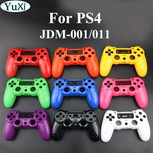 YuXi Replacement Full shell and buttons mod kit For JDM 010 JDM-001 for PlayStation 4 PS4 Controller Housing Smooth Case