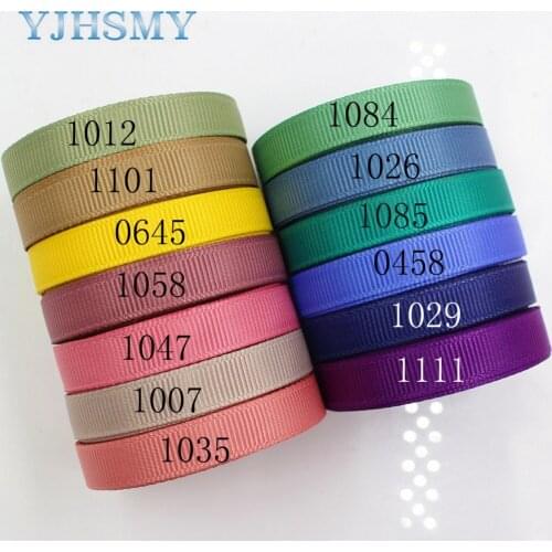 YJHSMY J-17606-L10MM-0458,10 mm 10 yards Solid Color Ribbons Thermal transfer Printed grosgrain Wedding Accessories DIY material