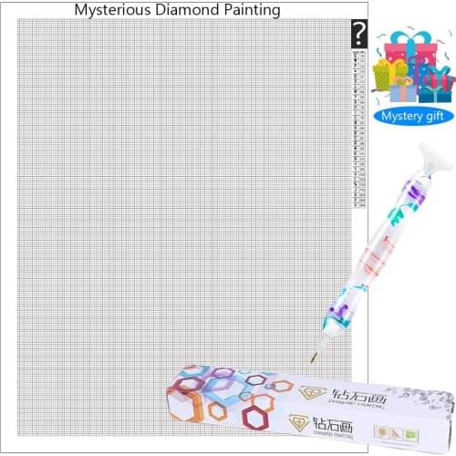 Mystery Diamond Painting Photo Custom DIY Mysterious 5D Full Drill Diamond Embroidery Cross Stitch Mosaic Home Decor Kids Gift