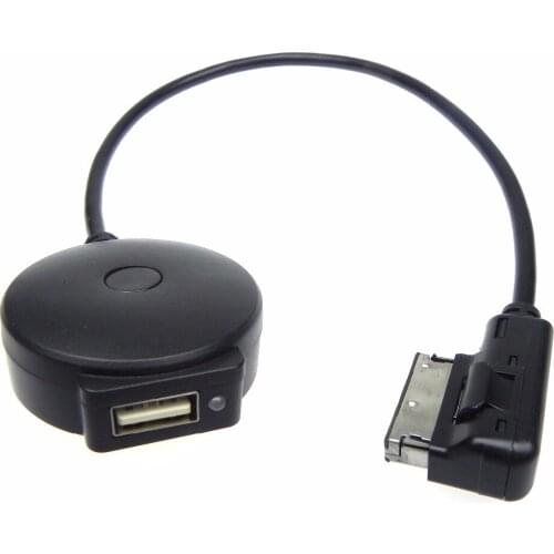 10pcs High Qulity AMI MDI Audio Bluetooth 4.0 Car AUX Interface Adapter Cable USB For VW Audi cable length 36cm