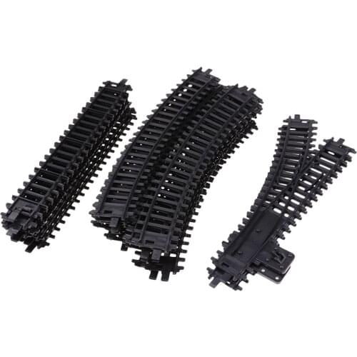 26x Plastic Model Train Roadway Scene Building Oval/Straight Track HO 1/87