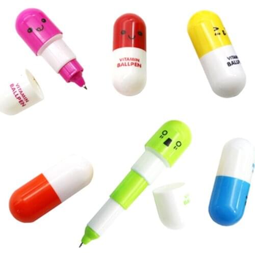 3 Pcs Explosion Models Colorful Flexible Ballpoint Pen Korean Stationery Creative Gift School Supplies Capsule Ballpoint Pen