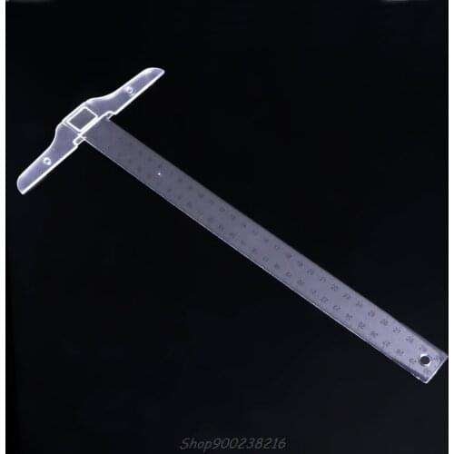 30cm 12'' Plastic Metric T Square Double Side Ruler Tool Measurement Measuring Jy23 20 Dropship