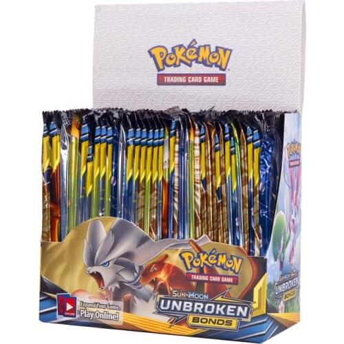 324Pcs Pokemon Card TCG: Sun & Moon Unbroken Bonds English Booster Box Trading Card Game Battle Carte Collection Cards Kids Toys