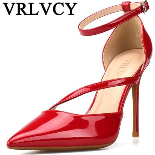 Spring And Autumn Pumps Super High 10cm High-Heeled Shoes Woman Pointed Toe Thin Heel Shallow Mouth Office Career Shoes