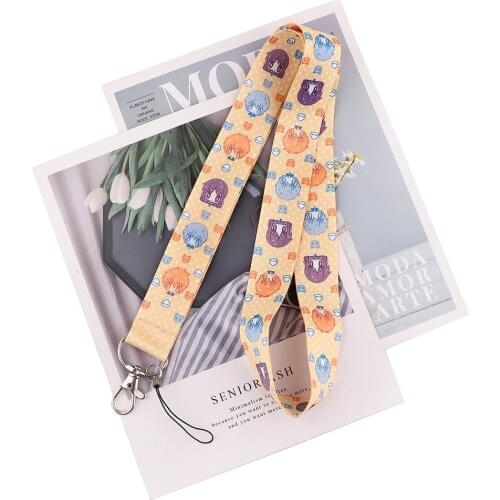 Flyingbee Anime Characters Avatar Cartoon Icons Style Key Chain Lanyard Neck Strap For USB Badge Holder DIY Hang Rope X2202