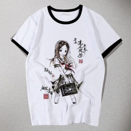 T shirt Anime Karakai Jouzu no Takagi-santhe Master of Teasing Cosplay T-shirts summer tshirt Tops Men cotton Tees