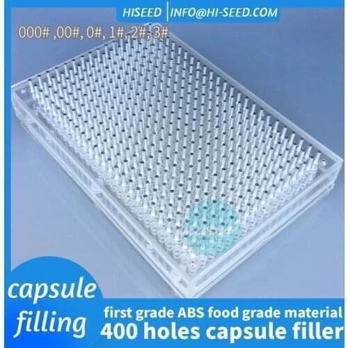 Customized 400-hole filling capsule plate plexiglass filler, manual filling powder capsule, plywood version, 400 grain powder