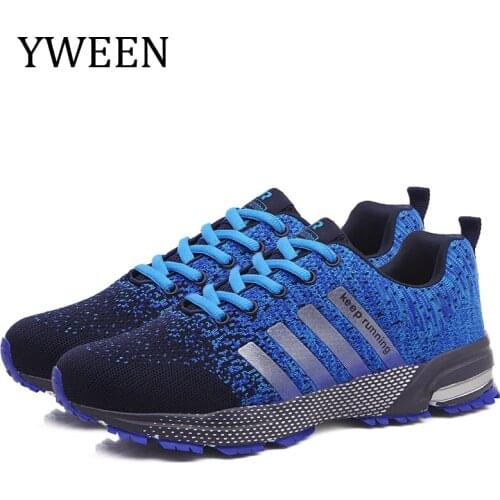 YWEEN Men Couple Casual Shoes Men Flats Outdoor Sneakers Mesh Breathable Walking Footwear Sport Trainers Men Sport Running Shoes
