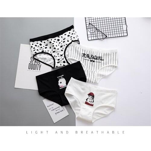 100% cotton crotch in cotton underwear for ladies T0746