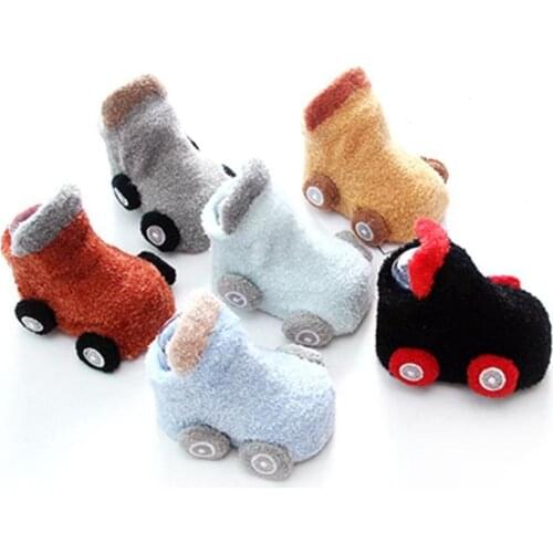 6Pairs Cotton Baby Socks Christmas Socks For Newborns Gift Car shape Anti Slip socks Boy Girl Toddler kids Floor Socks 0-4years