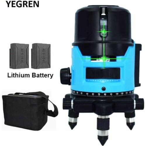 Rechargeable Laser Level Rotate 360 degree Automatic Leveling Measurement Instrument 2/3/5 Lines Cross Line Floor Wall Tool