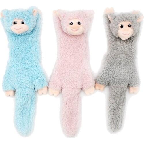 Plush Dog Squeak Toys Cartoon Animal Soft Pet Dogs Cat Chew Squeaking Toy Bite Resistant Cleaning Teeth Dog Chew Puppy Toys