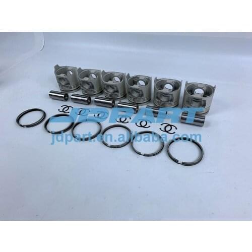 6D16 Engine Piston With Cylinder Piston Rings For Mitsubishi