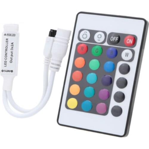 DC12/24V 44 Key IR Remote Mini Controller for 3528 5050 RGB LED Strip Lights
