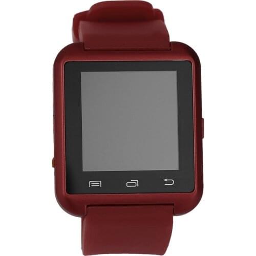 Black White Red Steel + Silicon Sports Smart Wrist Watch Phone Mate U8 V3.0 + EDR For iPhone IOS System