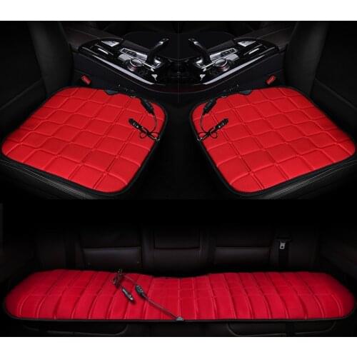 2PCS 12V Universal Fast Heated Car Seat Cushion Cover Electric Heater Winter Warmer Heating Pad for Volkswagen Golf Polo Bora