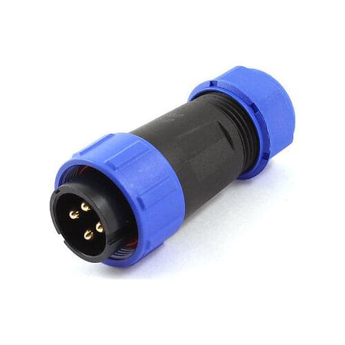 AC 500V 30A 2/3/4/5/7/9/12 Pins Male Plug Waterproof IP68 Cable Gland Aviation Connector SP21