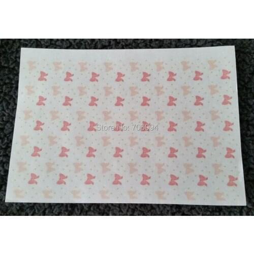 15x21cm(5.91''x8.27'') Printed bowknot Wax Pad Gift Wax Paper Handmade Soap wrapping Paper 200pcs/lot wholesales