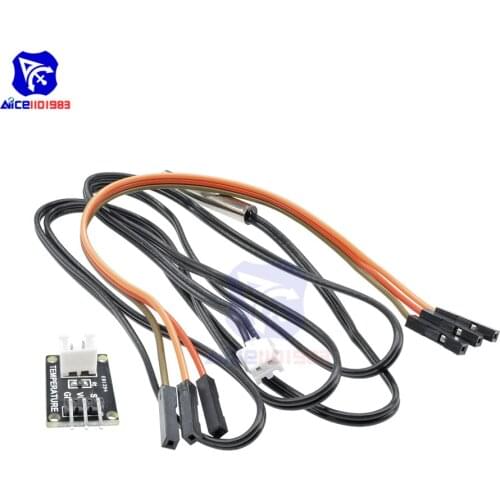 Diymore High Precision 1M NTC 10K Thermistor Temperature Probe Sensor Module 3 Pin Dupont Line Wire for Arduino