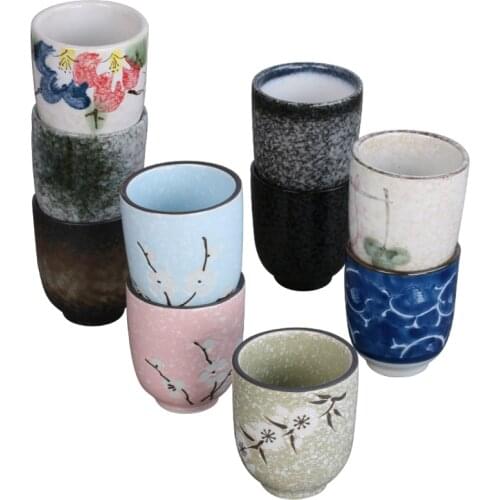 Japanese Puer Tea Bowl Ceramic Teacup Tea Cup Office Water Cups Container Teaware Drinkware Drink Cup Retro Crafts Home Teacups