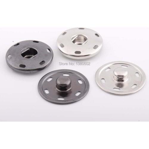 10sets black and nickel color 30mm metal snap button press button for sewing tool garment accessories