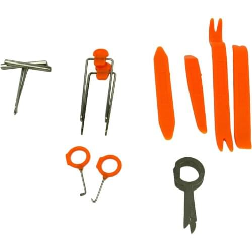 12 pcs) Car Audio Door Clip Panel Trim Dash Auto Radio Removal Pry Tool Set Univesal Car Pry Refitting Tool With free shipping