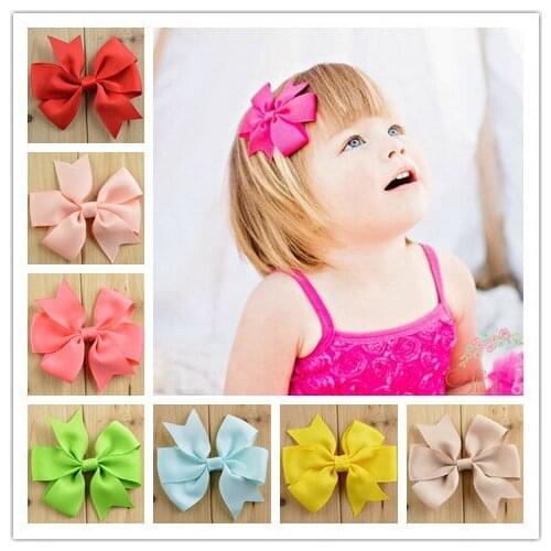 20 pcs/lot , Pinwheel Ribbon Bow Hair Clip