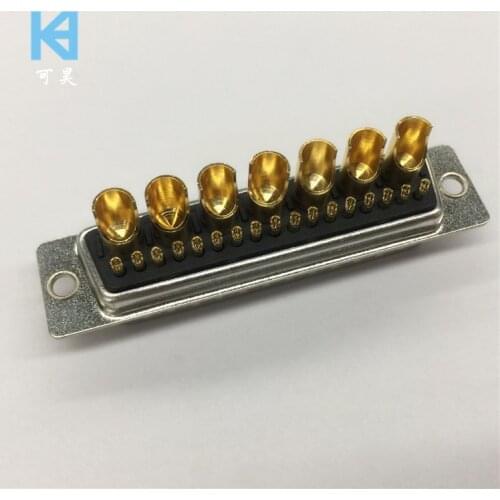 24W7 Male Mixed High Current D-SUB Connector 17 + 7 Pin Plug