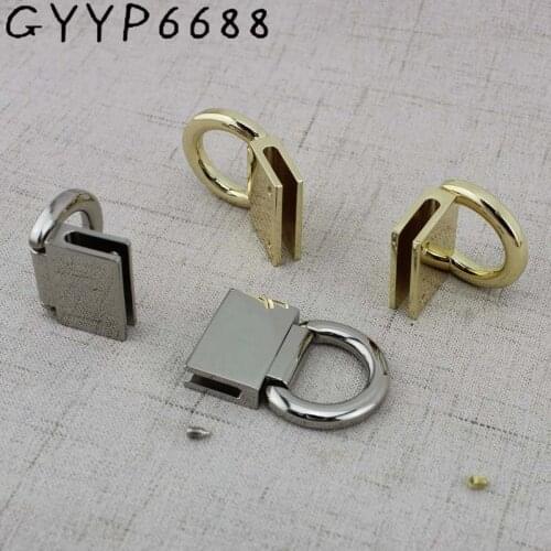 2pcs 20pcs T-shape With Split Hardware wholesale accessories screw quare buckle screw bag Hanger Connector