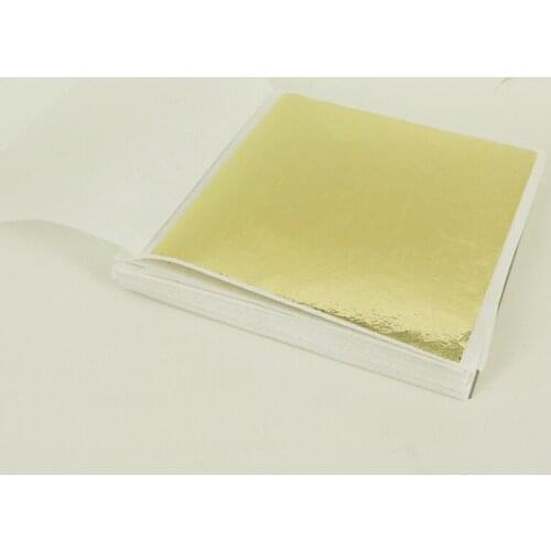 500 sheets 80x85mm Sparkling Imitation Gold Leaf Champagne Silver Color for gilding furniture Statue Signboard Letters