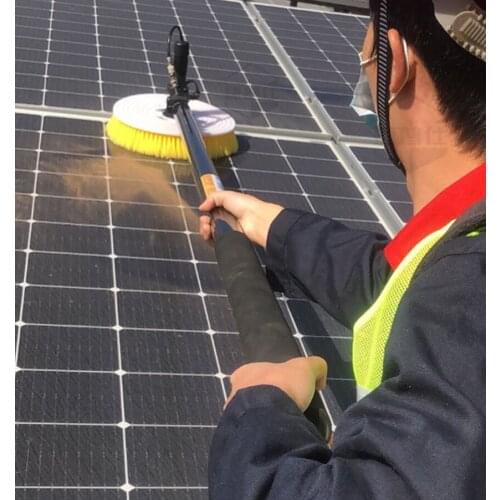 Solar Panel Cleaning Machine Photovoltaic Cleaning Robots Portable Lithium battery Solar Panel Cleaner 3.5m/5.5m/7.5m optional