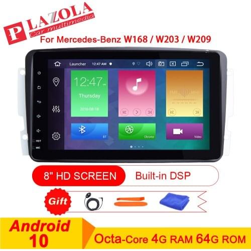 Android 10 Car Radio Multimedia Player Navigation GPS For Mercedes-Benz A-W168 W203 W209 C209 W463 Viano W639 DSP WIFI CarPlay