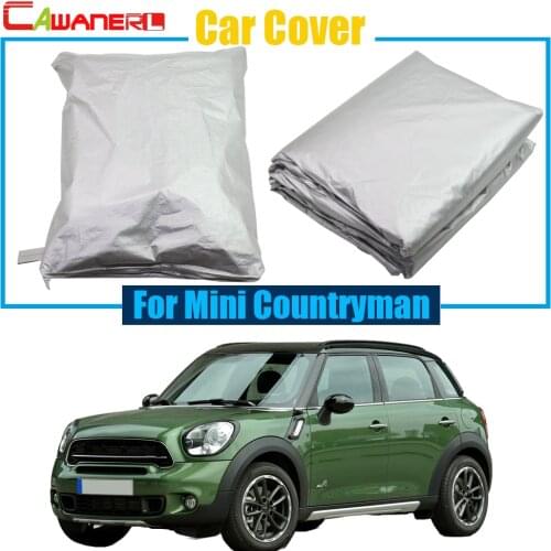 Cawanerl Full Car Cover Outdoor Sun Shield Snow Rain Resistant Cover Anti UV Scratch For Mini Countryman Free Shipping