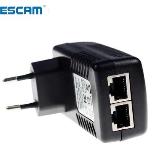 Surveillance CCTV Security 48V 0.5A 24W POE Wall Plug POE Injector Ethernet Adapter IP Camera Phone PoE Power Supply US EU Plug