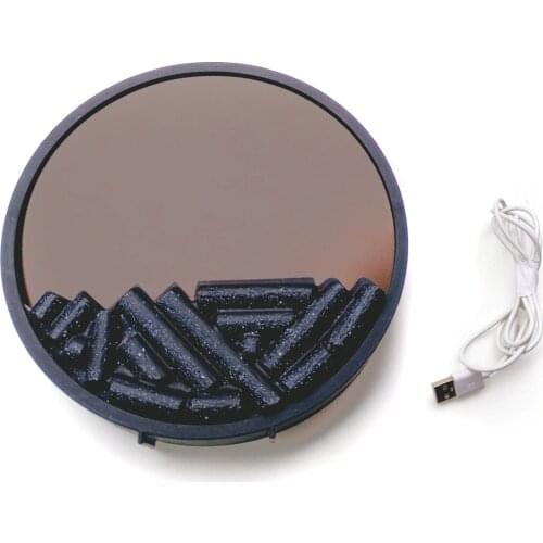 5W Round Rechargeable LED Flame Light Wall Lamp Night Light For Home Christmas Party Decor For Home Bedroom Decoration