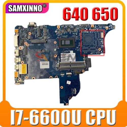 Laptop Motherboard 6050A2723701-MB-A02 840718-601 840713-601/001 with i7-6600U DDR4 for HP ProBook 640 650 G2 G3