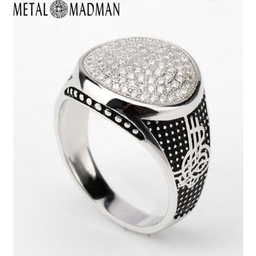 Classic 925 Sterling Silver Men Ring Rhodium Color Clear Cubic Zircon Stone Ring for Men Fine jewelry