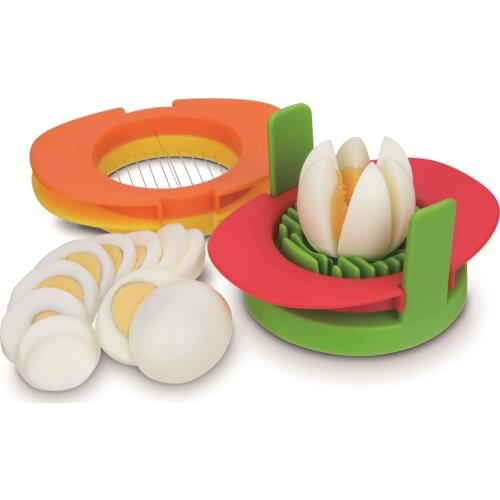 Kitchen tool set with egg cutter