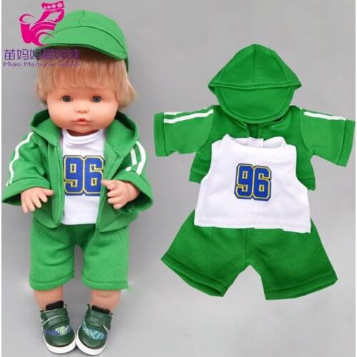40cm Babies doll clothes for 42cm Nenuco sports suit Ropa Y Su Hermanita 16 inch doll clothes