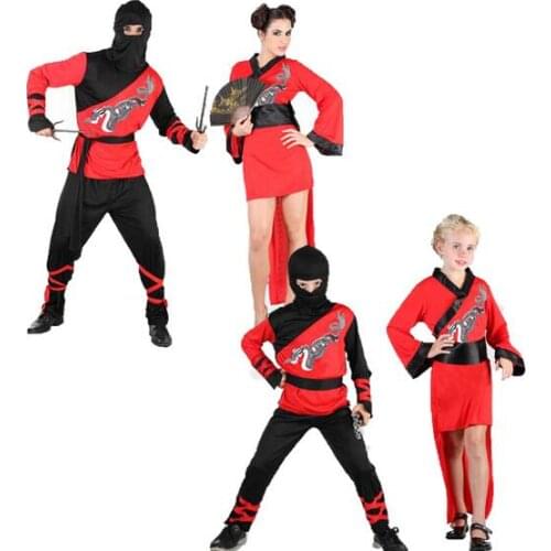 Lovers clothing Children Super handsome Kids warrior ninja costumes Halloween Cosplay party game performance clothing clothes