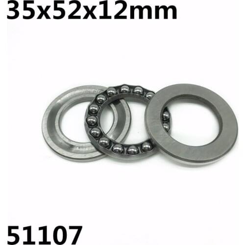 2Pcs 51107 35x52x12mm Axial Thrust Ball Bearings 8107 High quality