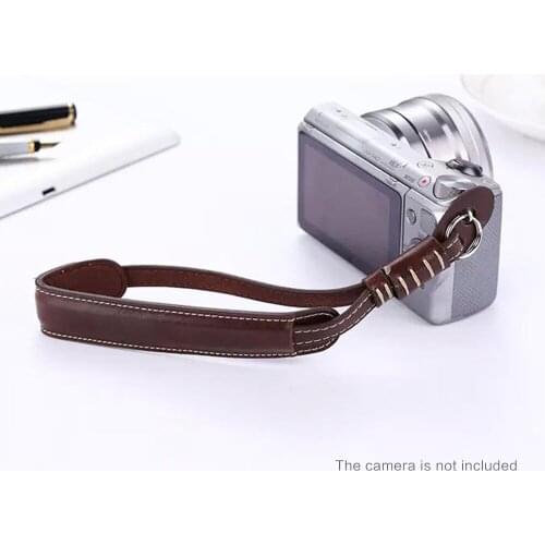 X5-M Camera Wrist Hand Strap PU Leather Lanyard for Sony Fujifilm Nikon Olympus Leica DSLR Micro Single Cameras Strap