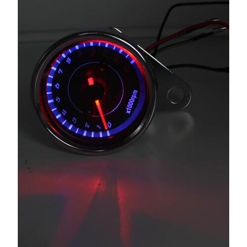 1000 rpm Universal Motorcycle Tachometer Led Screen Dc 12v Meter Gauge 13k Speedometer For Honda Yamaha Suzuki