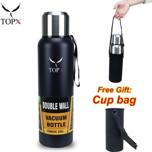 Large Capacity Stainless Steel Thermos Portable Vacuum Flask Insulated Tumbler with Rope Thermo Bottle Travel Work Thermo Cup