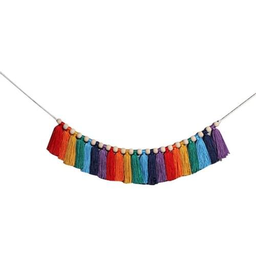 Woven Tapestry Tassel Hanging Ornaments Wall Decorations Decorative Craftwork for Living Room Bedroom Home Decor