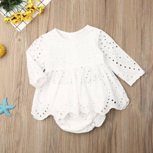 US Princess Girl Clothes Newborn Baby Girl Clothes Lace Long Sleeve Top Shorts Outfit Clothes Set 0-24M